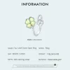 Lucky Four-Leaf Clover Ring 925 Sterling Silver
