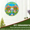 Frog DIY Diamond Painting Hanging Pendants Acrylic Crafts Kit for Home Wall Decor