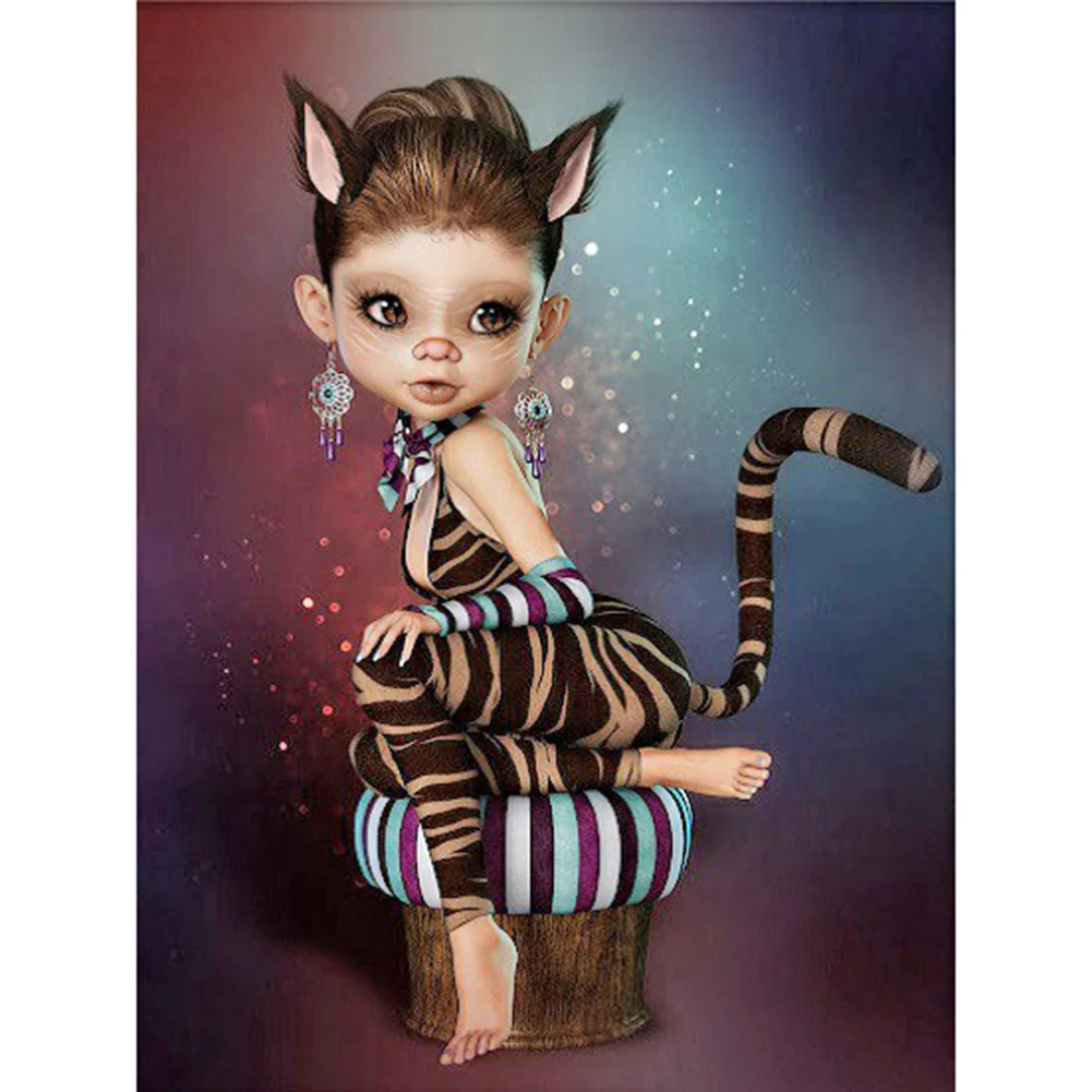 Diamond Painting - Full Round/Square Drill - Gothic Girl(30*40 - 50*60cm)