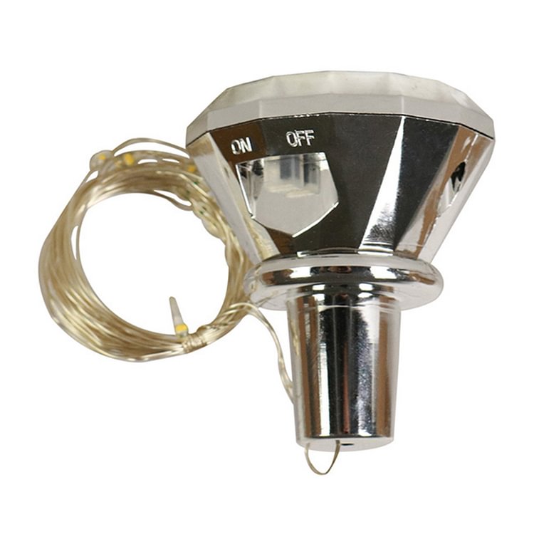 LED Diamond Shaped Cork Light Wine Bottle Stopper String Lights Party Decor
