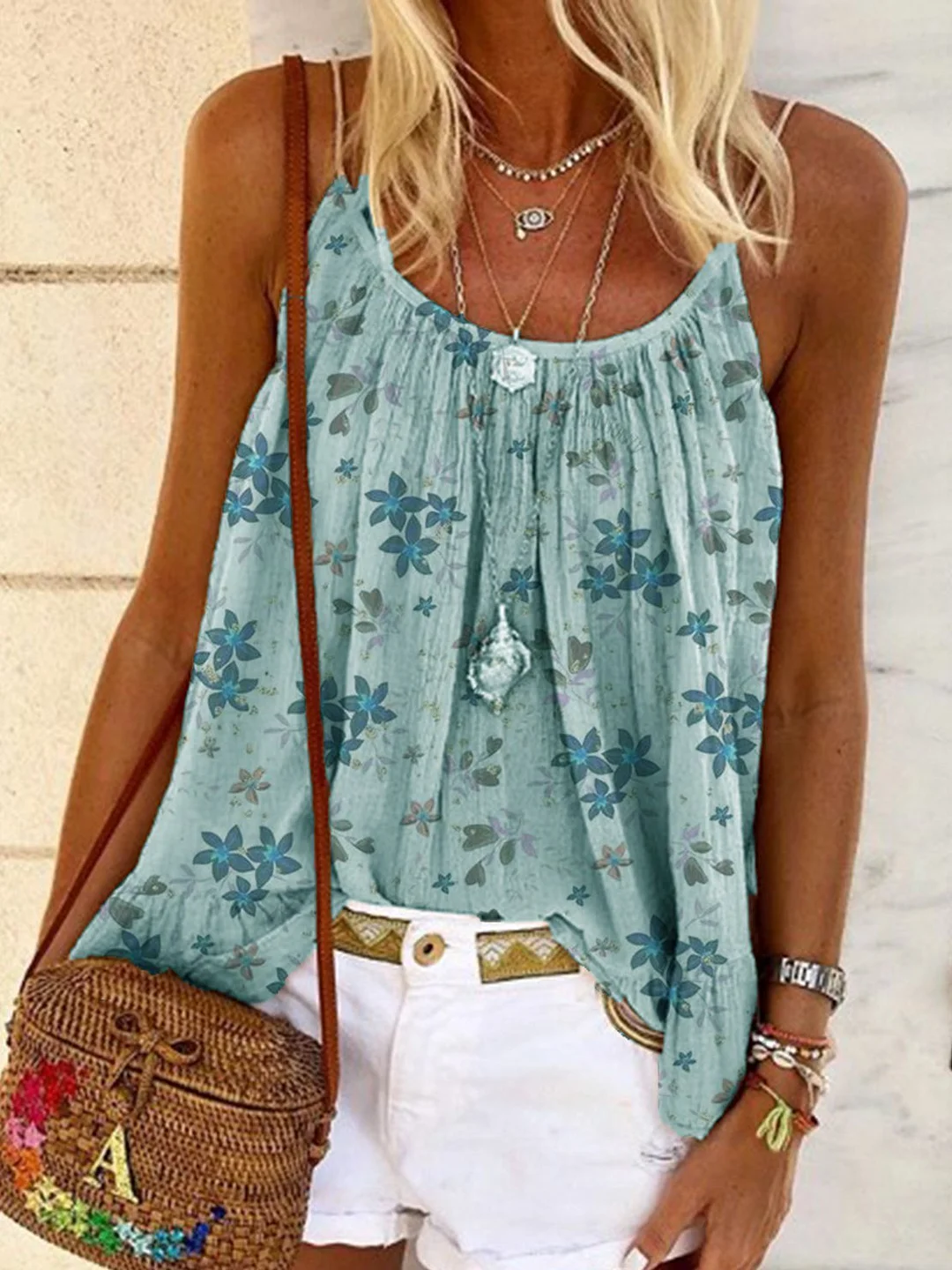 Casual A-Line Floral Shirts & Tops