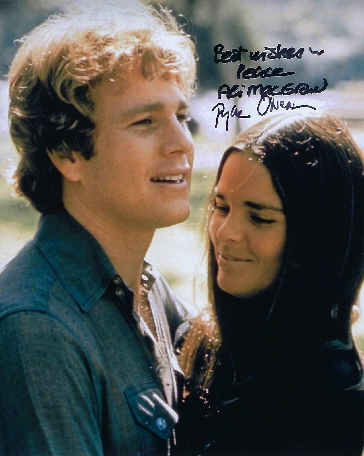 GFA Love Story '70 Movie * ALI MacGRAW & RYAN O'NEAL * Signed 8x10 Photo Poster painting LS1 COA