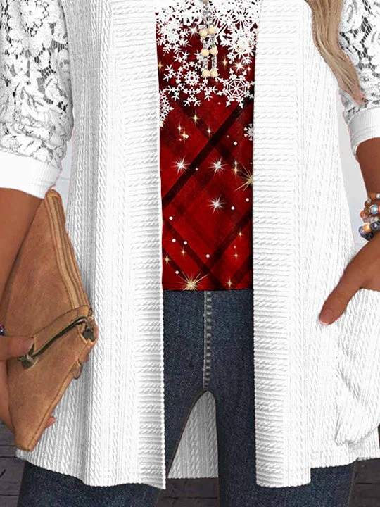 Women Half Sleeve V-neck Solid Color Dress