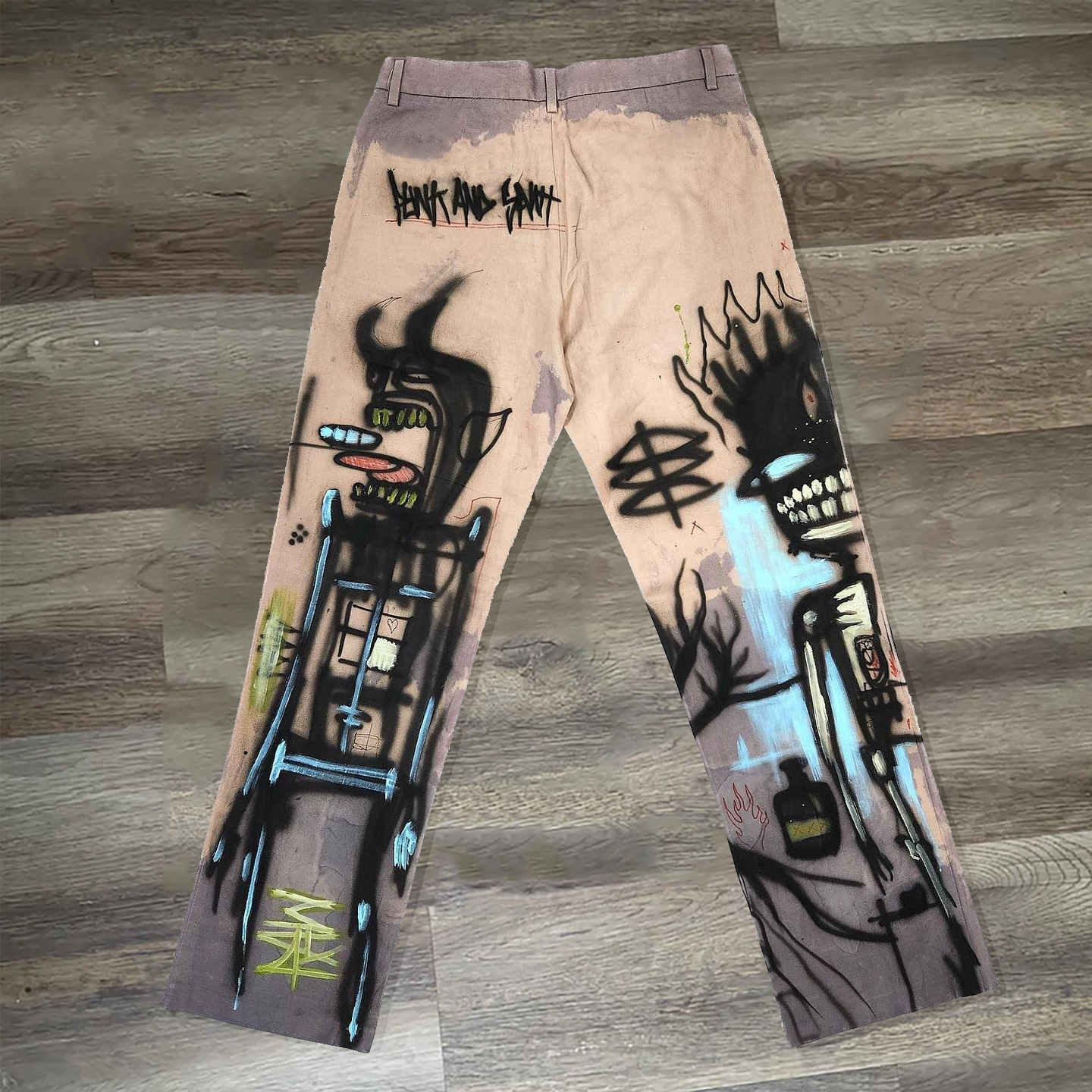 Personalized Cartoon Characters Print Jeans