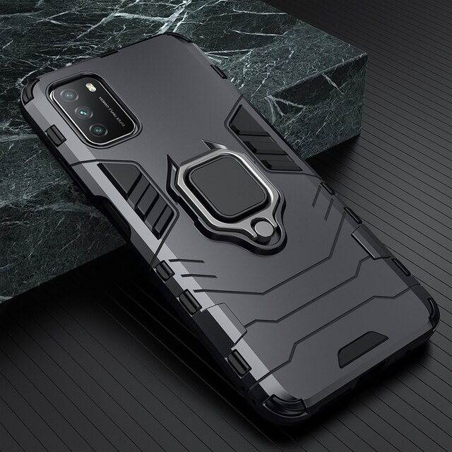 Shockproof Ring Phone Case With Stand Cover - For Xiaomi Redmi