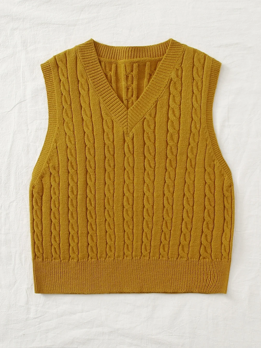Wongn Wongn Sweaters Women's Knitted Vest Jumper V-Neck Vest Sweater Sleeveless Top Women