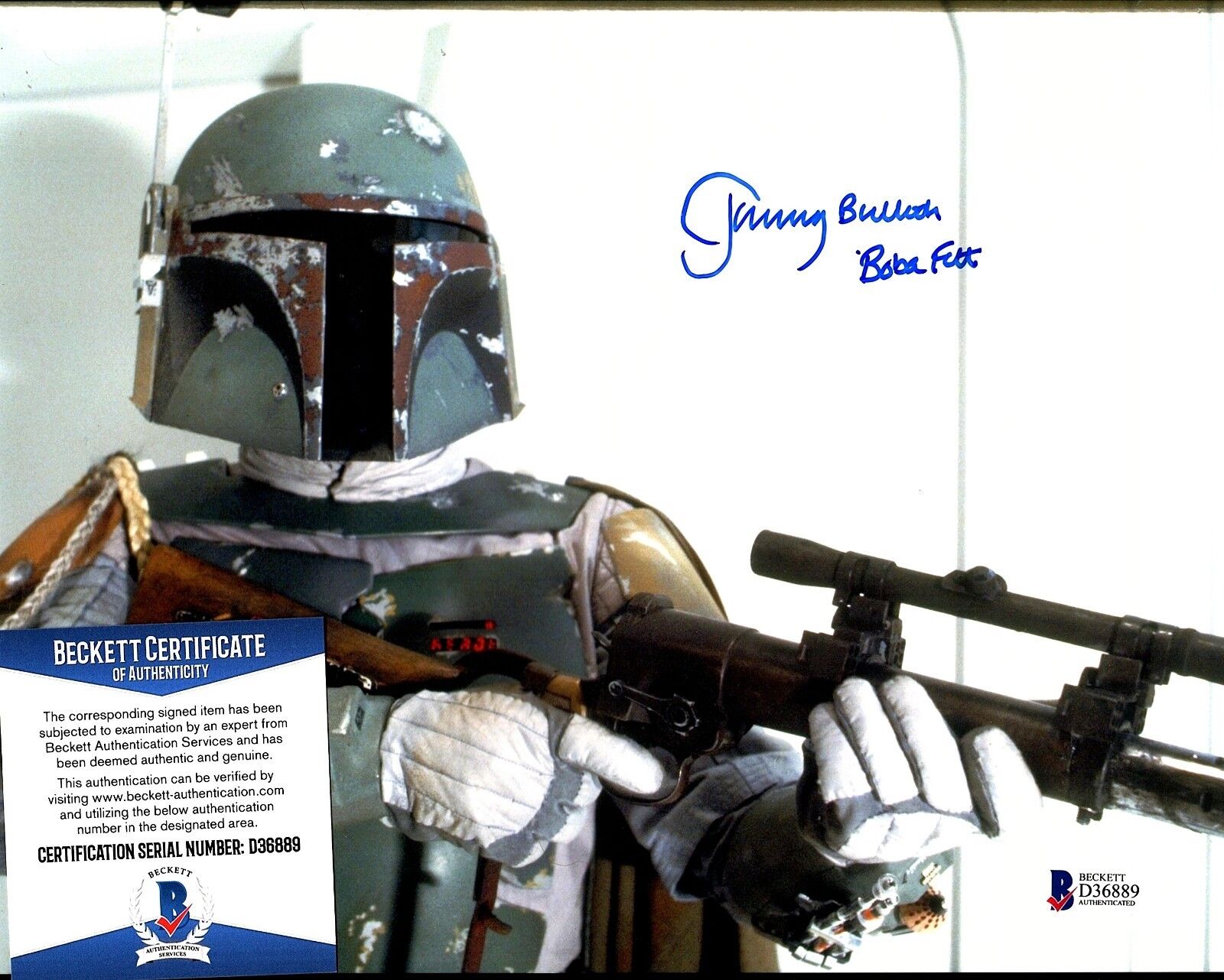 JEREMY BULLOCH Signed Autographed 8x10 Photo Poster painting STAR WARS Boba Fett