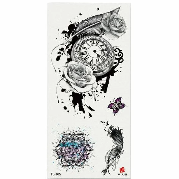 Temporary Tattoo Sticker Waterproof Fashion Women Men Japanese Geisha Warrior Samurai Fake Body Art Children Adult Hand Tattoo