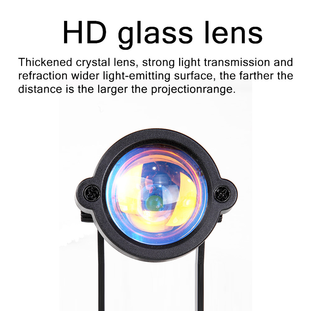 

Rainbow Sunset Projection Atmosphere Night Light Home Bedroom Colorful Lamp, 501 Original