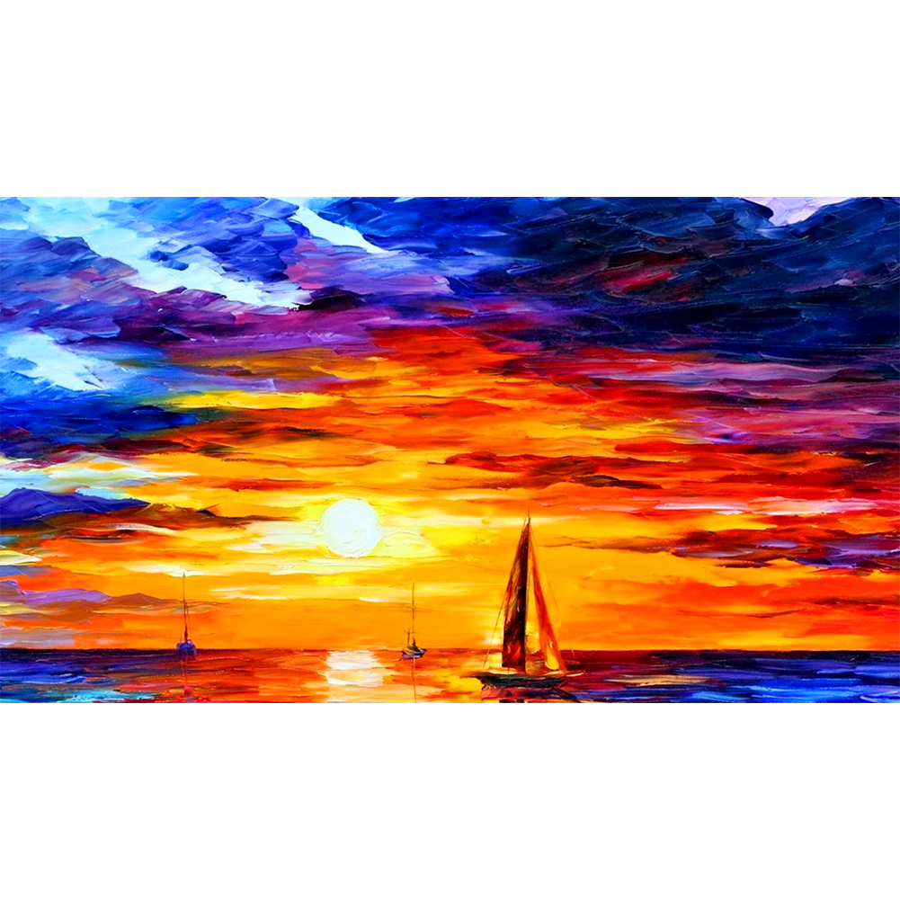 

Sunset Sailboat - 1000 Pieces Jigsaw Puzzle, 501 Original