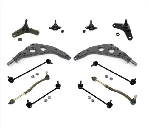 Dronehint Fits 02-06 Mini Cooper Kit Lower Control Arm Ball Joints Tie Rods Sway Bar Links (For: Mini) Parts