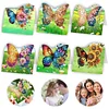 (US Local)6PCS DIY Butterfly Designs Diamond Art Greeting Cards Diamond Art Handmade Cards