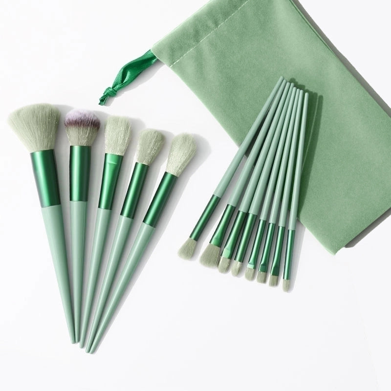 Lady Minimalist Artificial Fiber Plastic Handgrip Makeup Brushes 1 Set