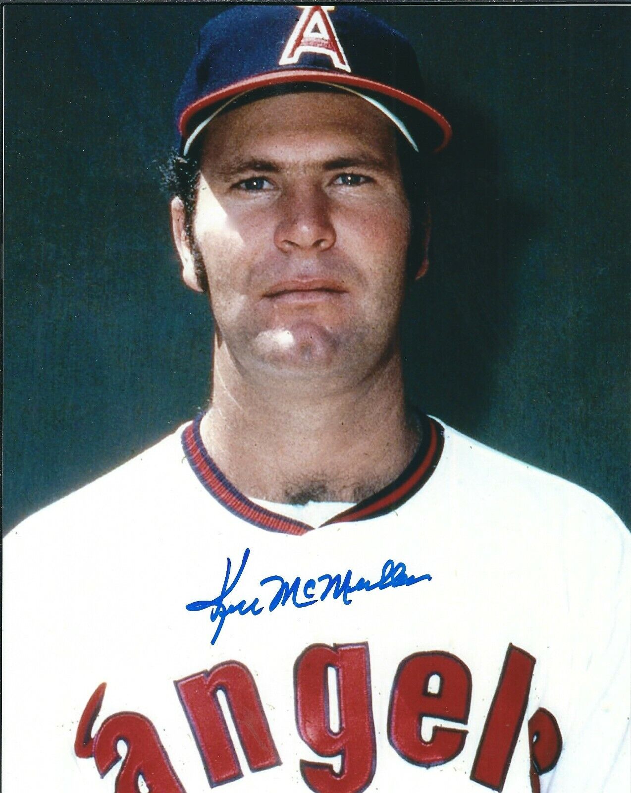 Autographed KEN MCMULLEN CALIFORNIA ANGELS 8x10 Photo Poster painting - COA