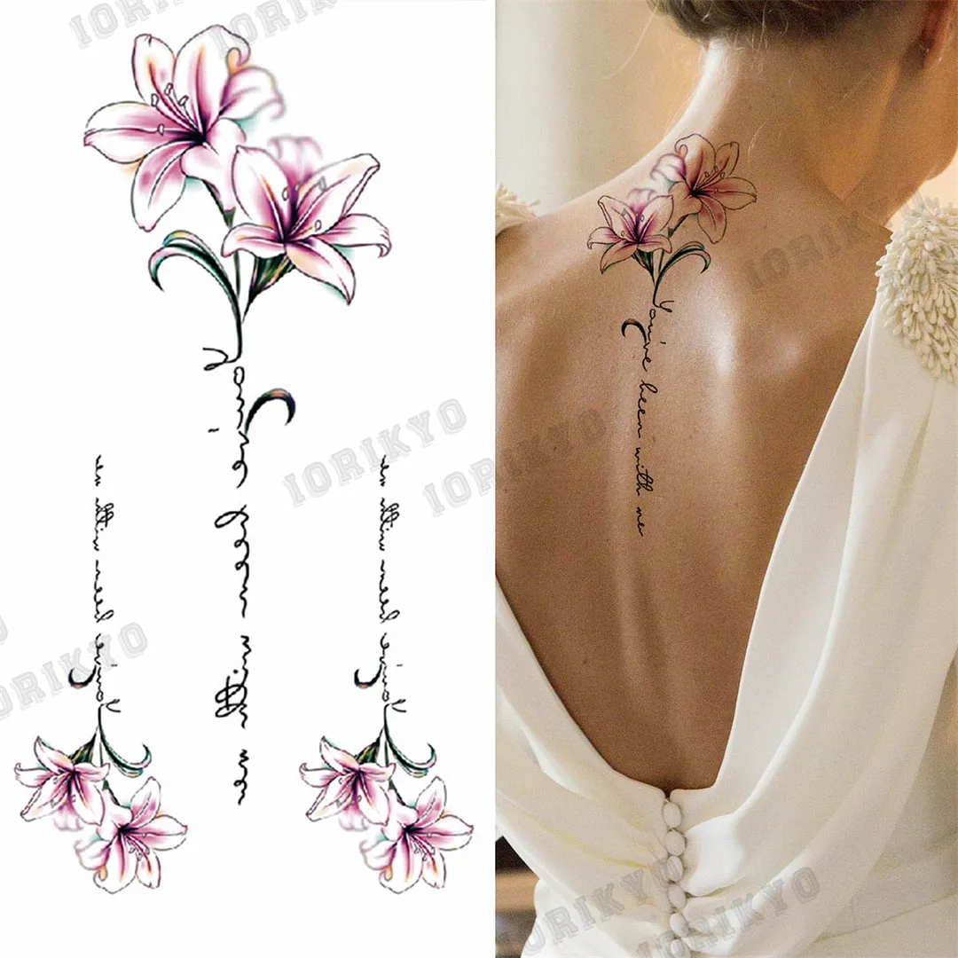 3D Skull Rose Flower Temporary Tattoos For Women Men Geometry Tiger Compass Mandala Fake Tattoo Washable Body Art Painting Tatoo