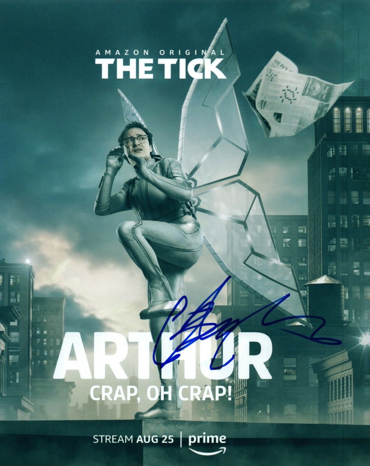 Griffin Newman Signed Autographed 8x10 Photo Poster painting THE TICK Actor COA