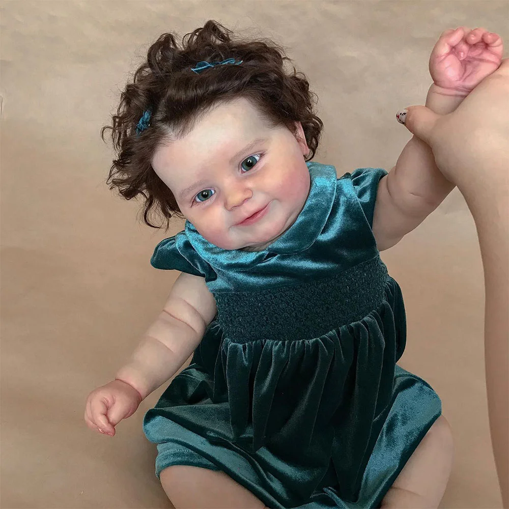 [Reborn Toys for Kids Sale] 20'' Reborn Doll Handmade Silicone Reborn Toddler Baby Doll Girl Annabelle