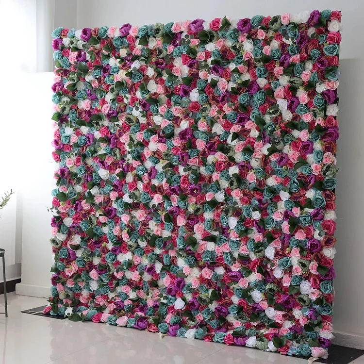 Presents: Enchanted Garden &ndash; A Lush Blend of Pastels and Vibrant Hues &ndash; The Ultimate Wall for Romantic Events, Fairy-Tale Settings, and Whimsical Spaces-VF-224