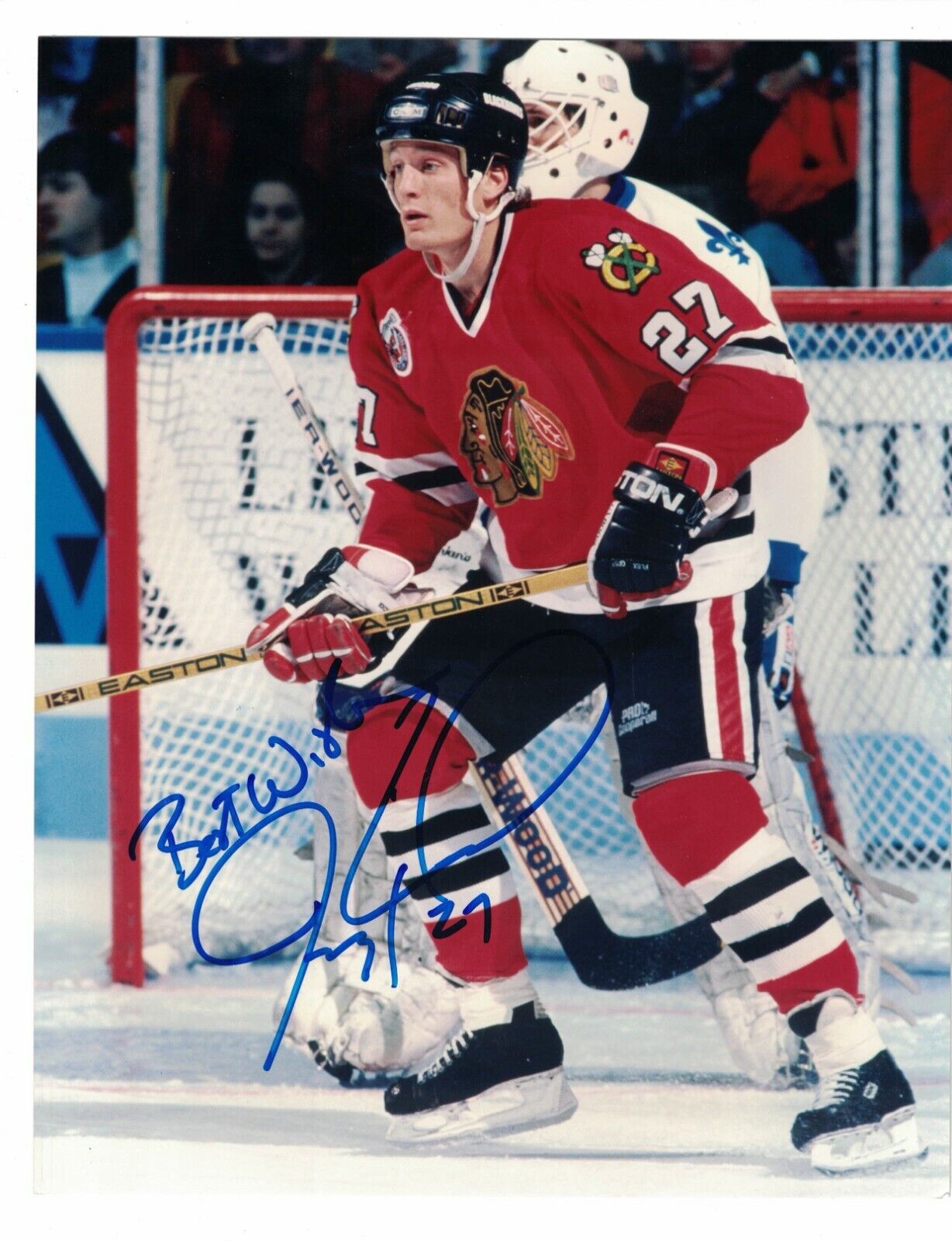 Jeremy Roenick Chicago Blackhawks Signed 8 x 10