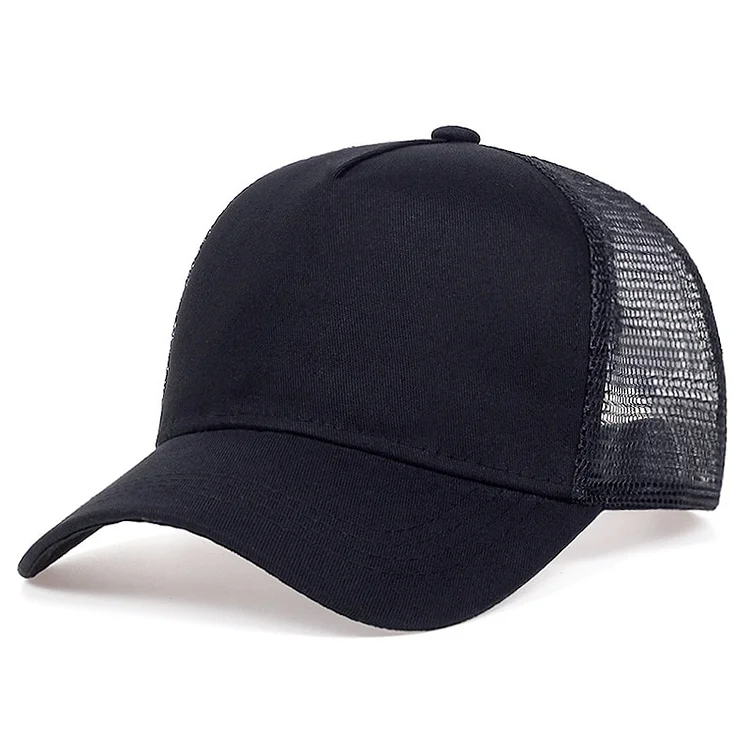 Custom logo Patchwork trucker hats Summer unisex men solid acrylic mesh sports hat Women casual baseball cap with diy logo