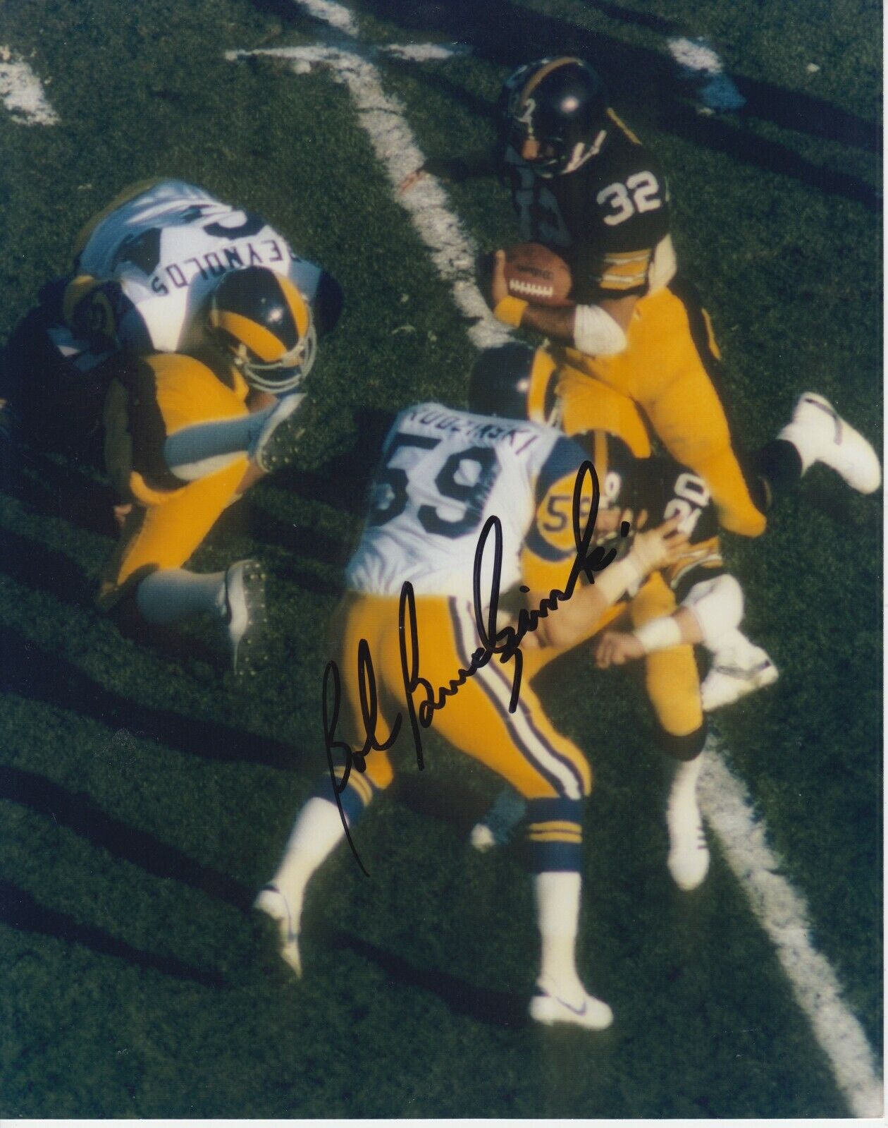 Bob Brudzinski #1 8x10 Signed Photo Poster painting w/ COA Los Angeles Rams -