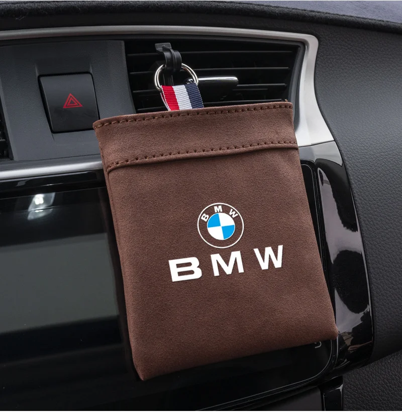 Car air conditioning outlet suede storage box (with independent car logo)