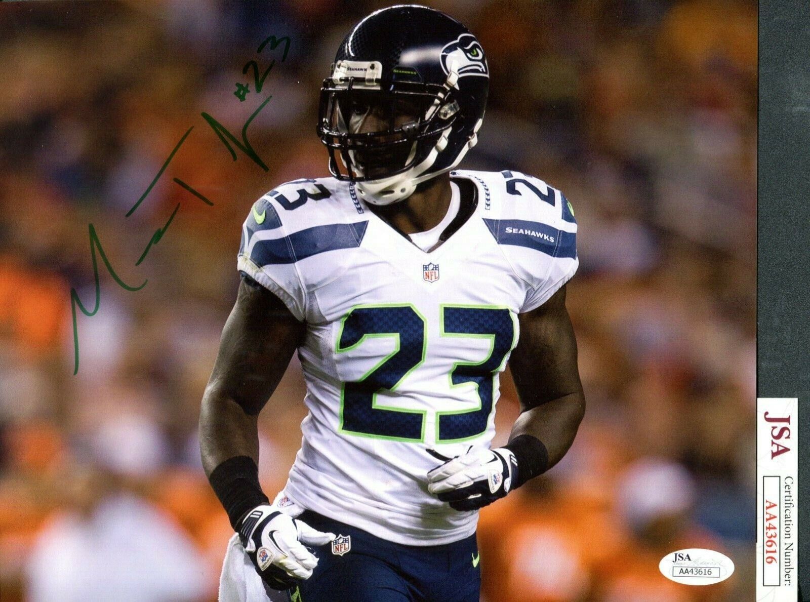 JSA Marcus Trufant Autographed Signed AUTO 8x10 Photo Poster painting Seattle Seahawks TRB 676