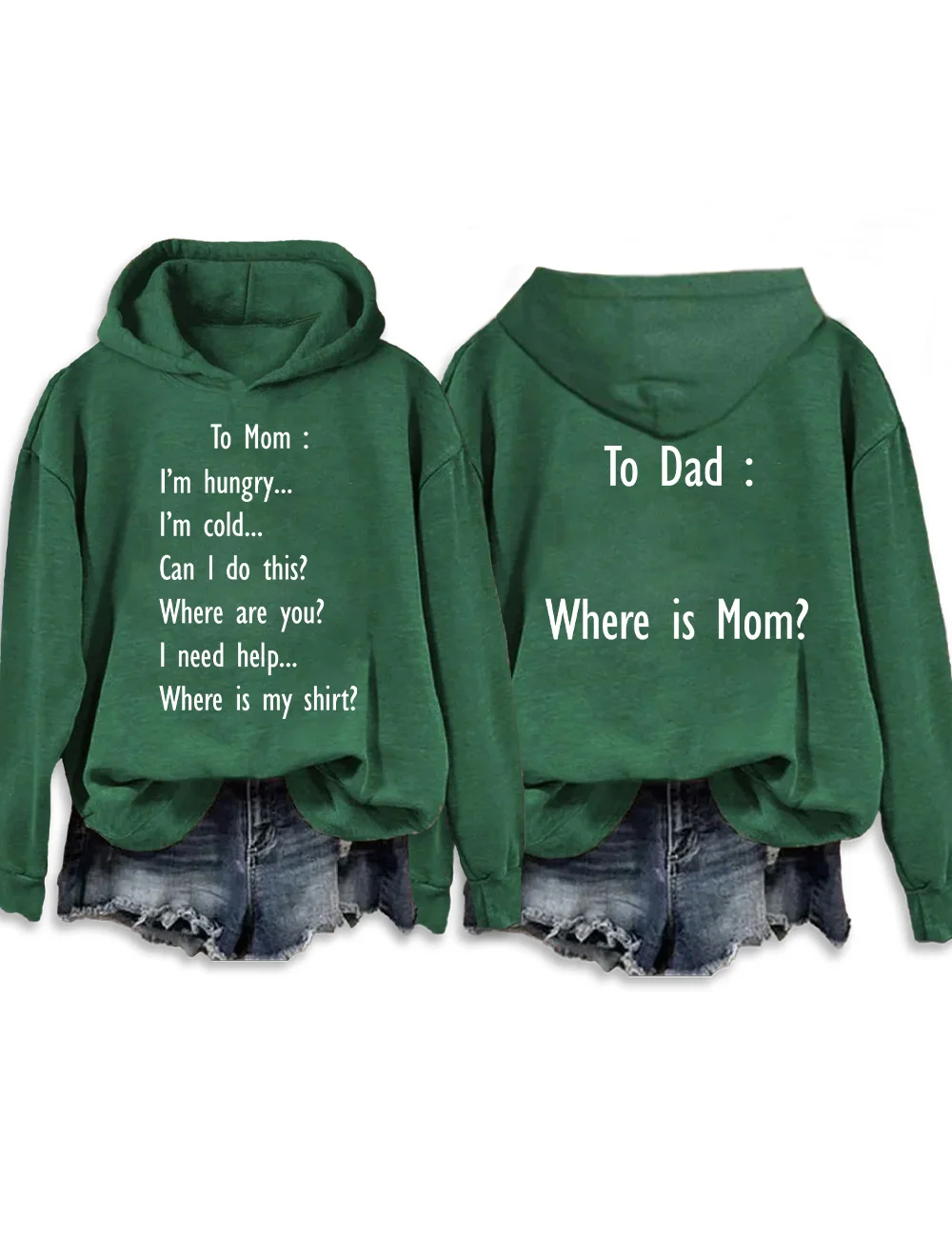 To Mom To Dad Hoodie