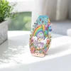 Diamond Painting Wooden Rainbow Flowers Necklace Display Stand Holder