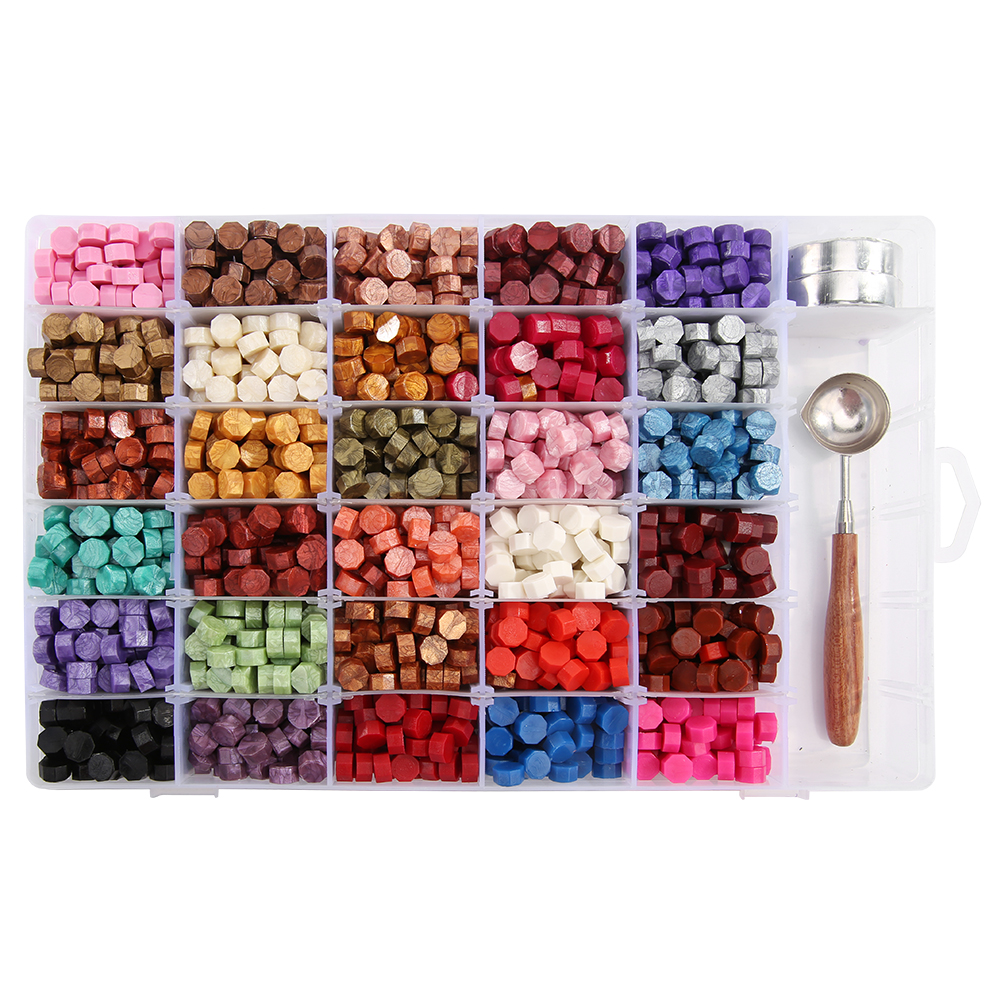 

2100pcs Vintage Octagonal Sealing Wax, 501 Original