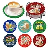 6pcs DIY Beer Diamond Painting Acrylic Coasters