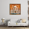 Paper Quilling Taj Mahal-14CT Stamped Cross Stitch 40*40cm/15.75*15.75in tapestrymarket