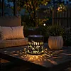 Solar Mandala Lights Outdoor Metal Solar Powered Wall Lamp Decorative Weatherproof Projector Light for Patio Backyard Garden Deck Step Decor