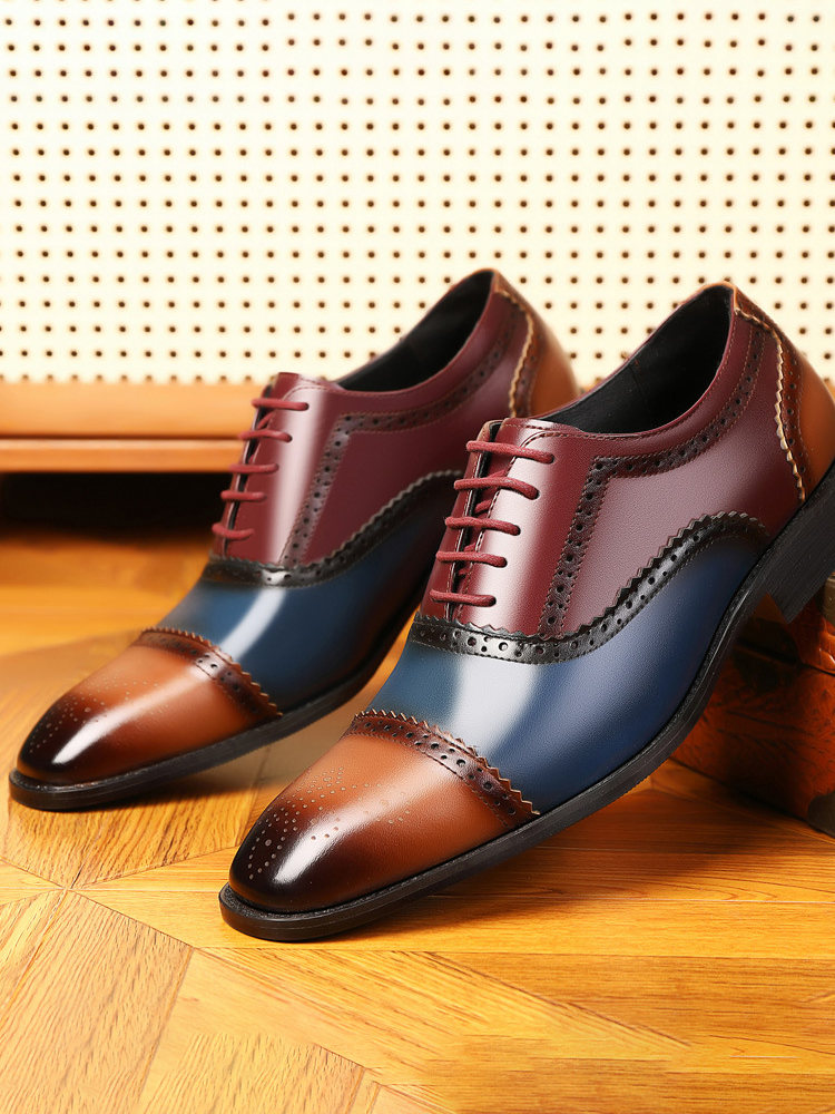 Men's Classic British Brogue Leather Shoes