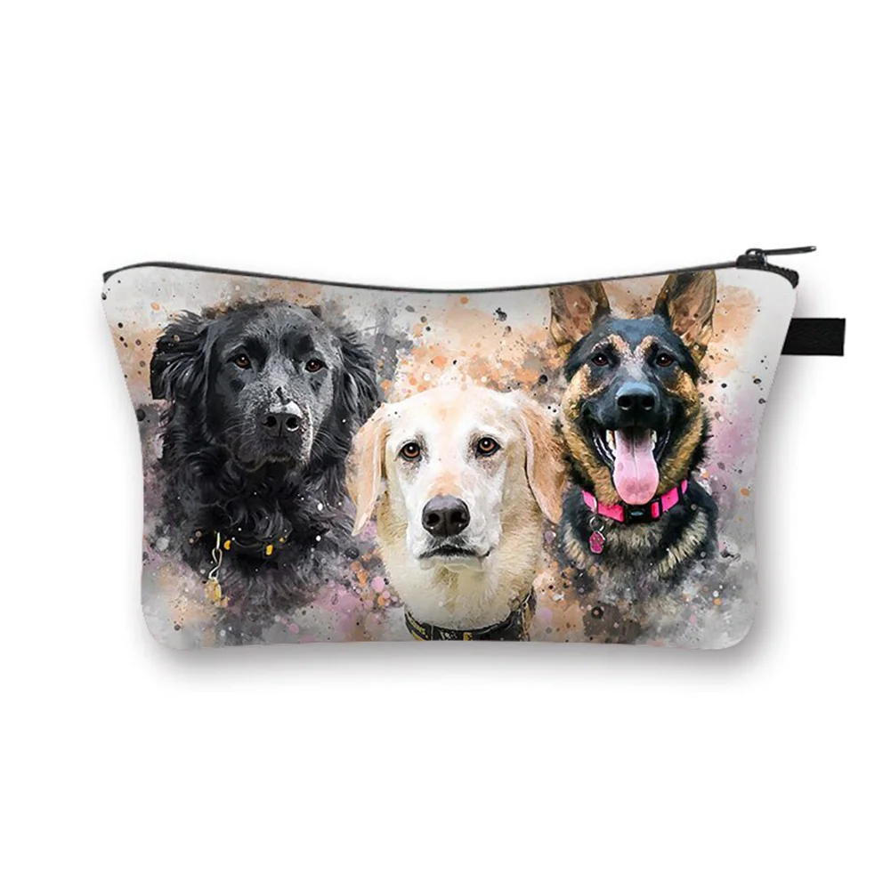 Polyester Cosmetic Bag - Three Dogs