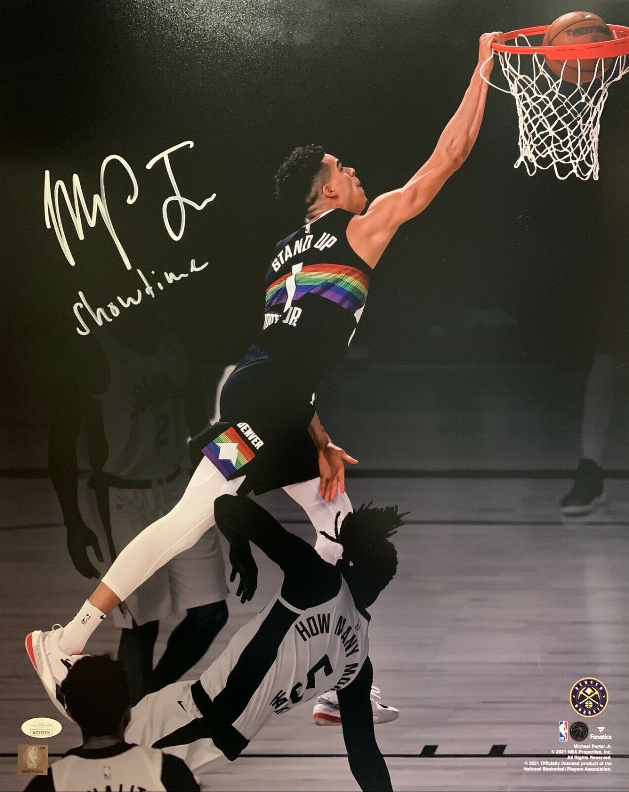 Michael Porter Jr. signed 16x20 Photo Poster painting inscribed Showtime Denver Nuggets JSA ITP