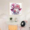(US Only)Gnome Printed Cross Stitch Kit 40x40cm DIY 11CT Thread Art Needlework Home Decor