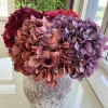 Artificial 5 Stems Silk Hydrangea Flower Bunch