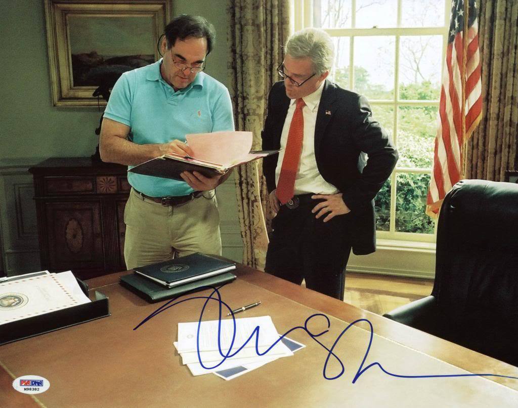 Oliver Stone W. Signed Authentic 11X14 Photo Poster painting Autographed PSA/DNA #M98382