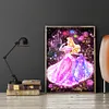 Princesses-Compl&egrave;te Rond Peinture au Diamant-30*40CM