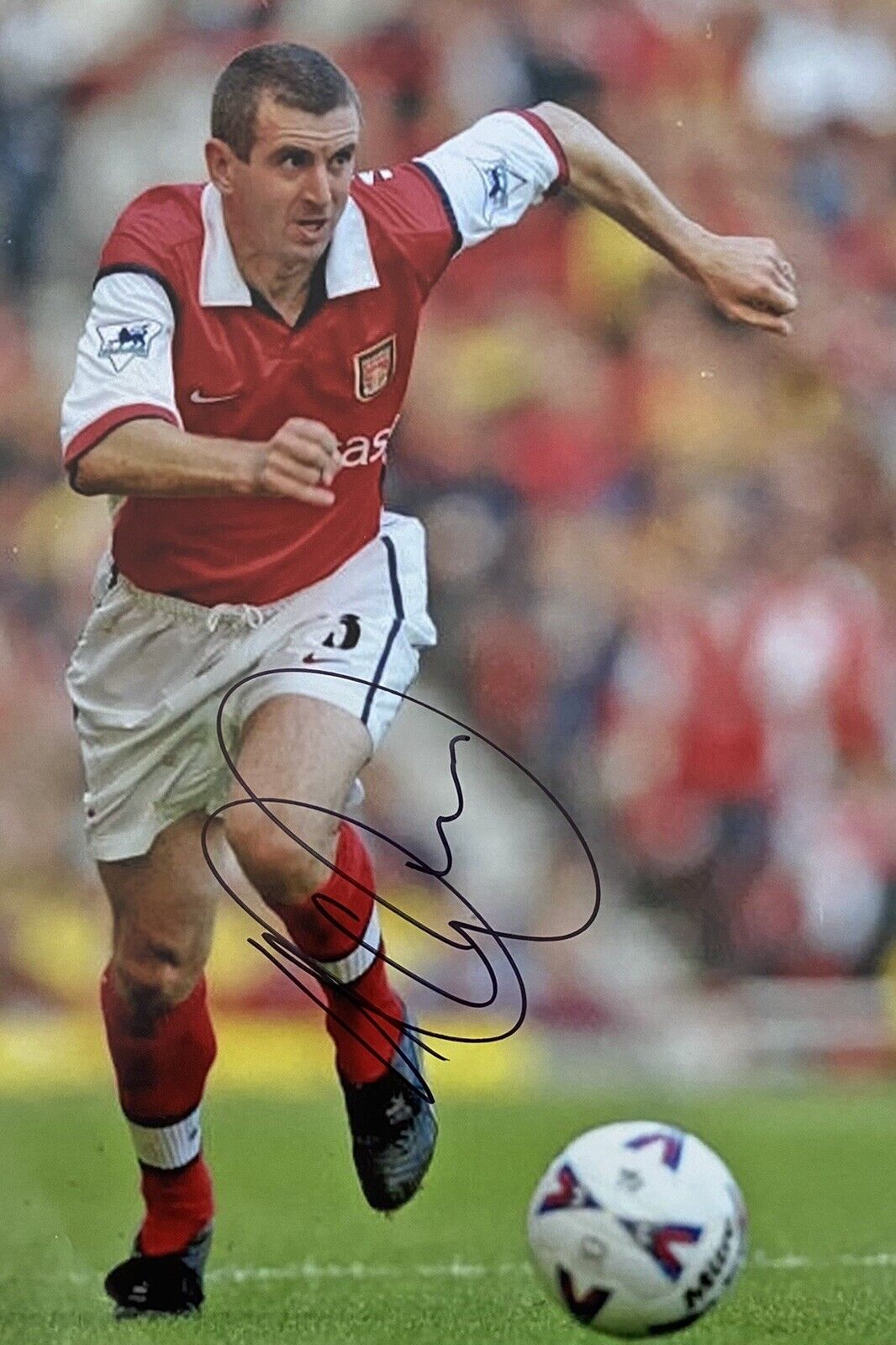 Nigel Winterburn Genuine Hand Signed Arsenal 12x8 Photo Poster painting 4