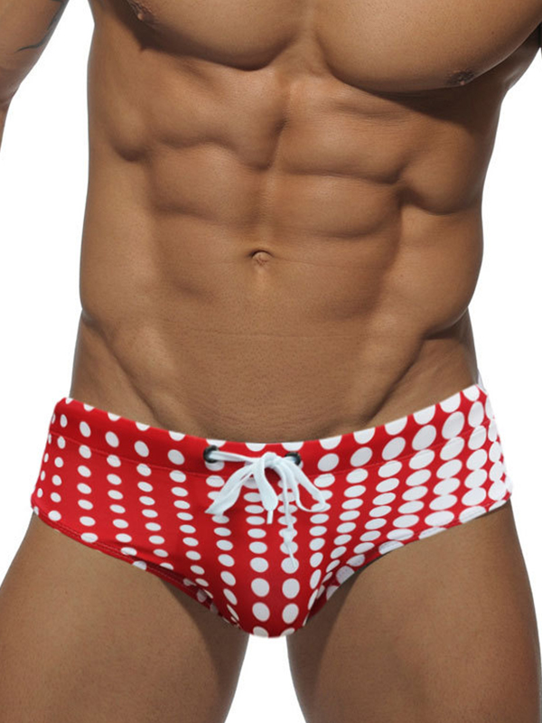 Men's Polka Dot Print Trunks