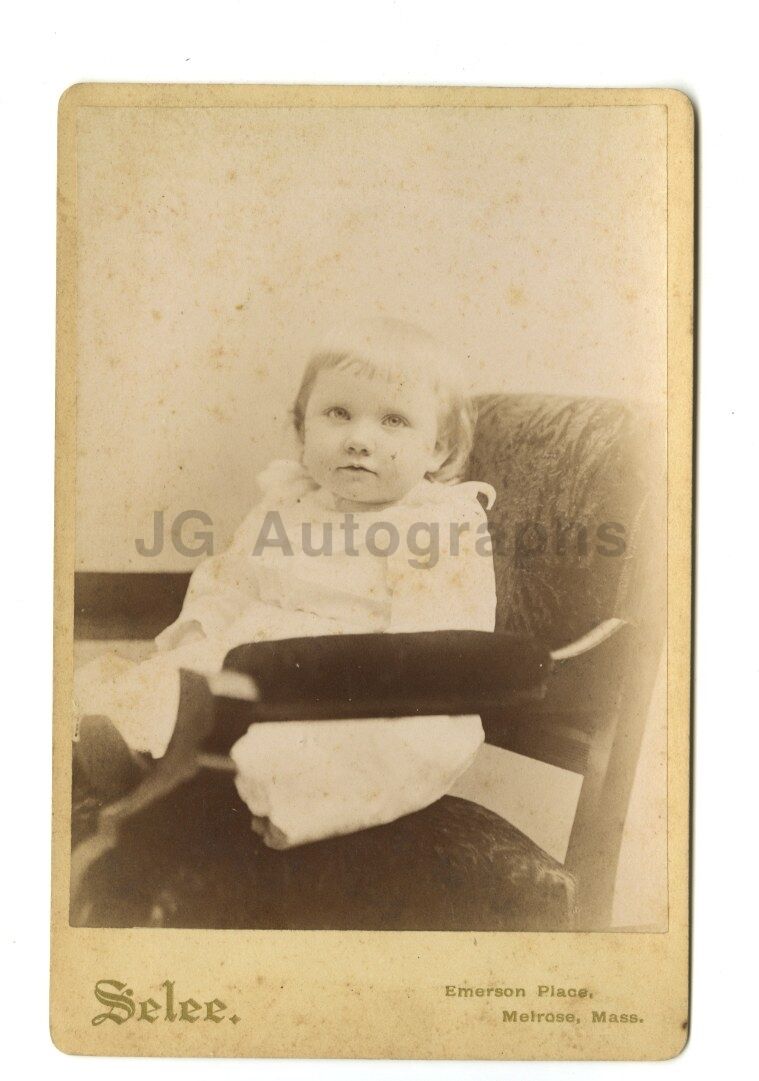 19th Century Child - Cabinet Card Photo Poster paintinggraph - Melrose, Massachusetts