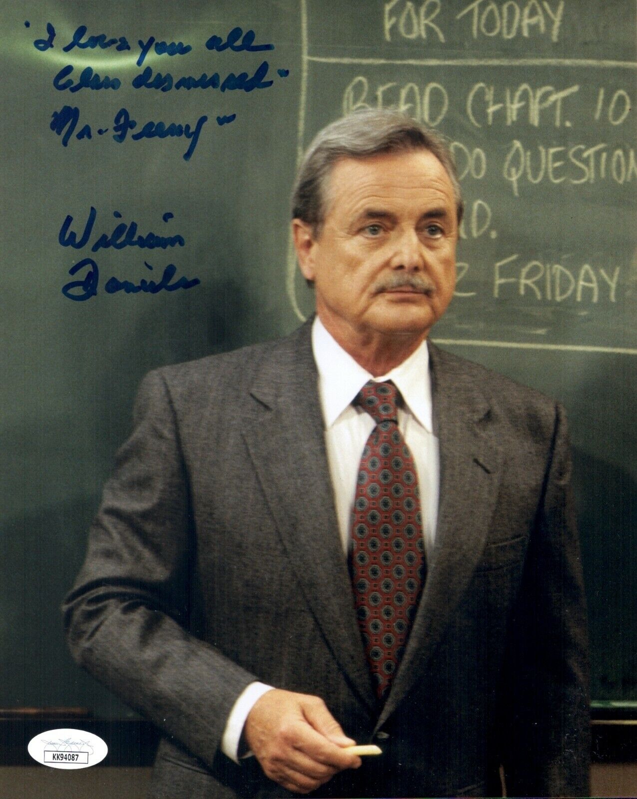 William Daniels Signed 8x10 BOY MEETS WORLD FEENY Photo Poster painting Autograph JSA COA Cert