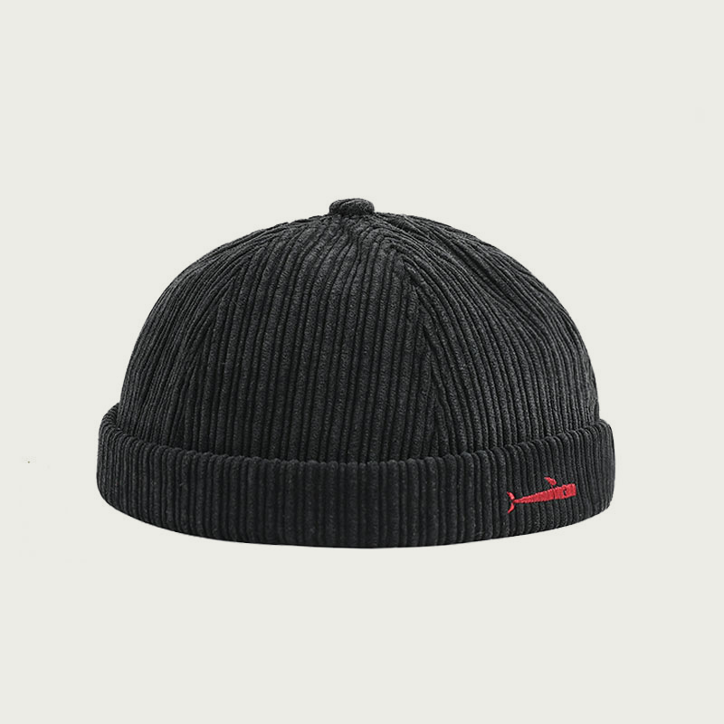 Embroidered Vintage Corduroy Cap
