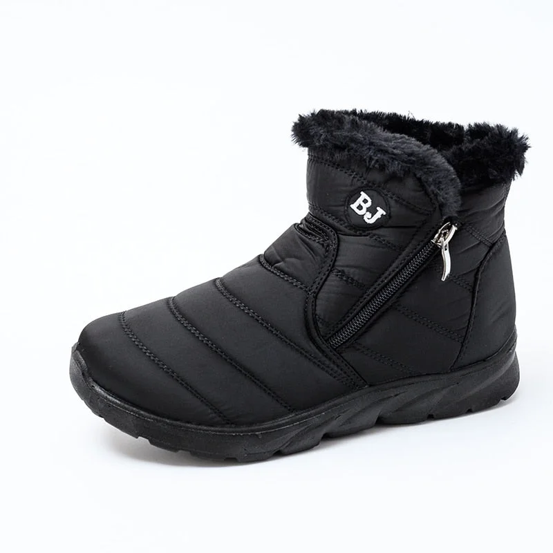 Women Boots Waterproof Snow Boots Female Plush Winter Boots Women Warm Ankle boots Winter Shoes Women casual flat shoes 2020