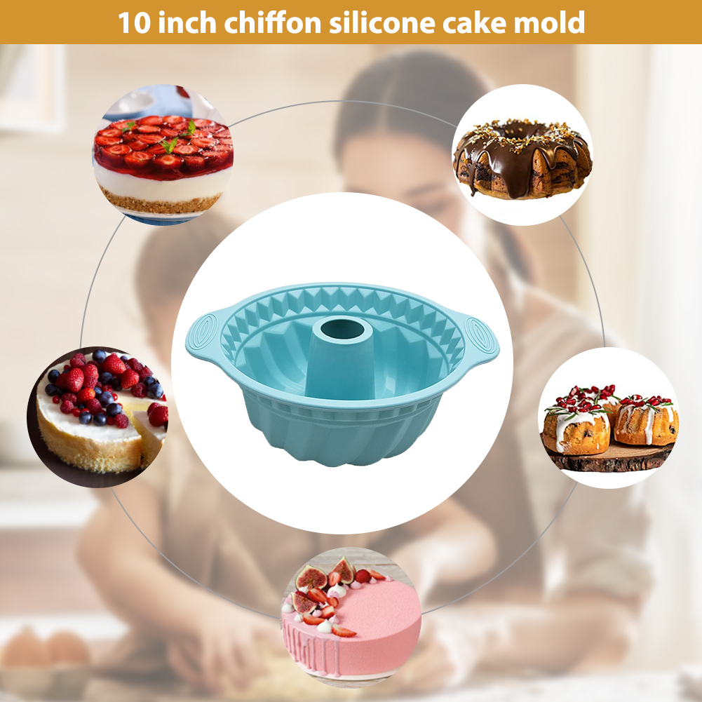 Round Silicone Cake Molds Cakes Baking Pan Tray Pastry Kitchen Dessert Tool