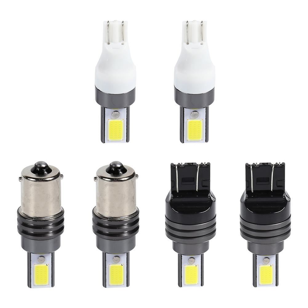 

1 Pair 12V LED Car Tail Reverse Brake Light Bulbs for Daytime Running Lamp, T15-1860, 501 Original