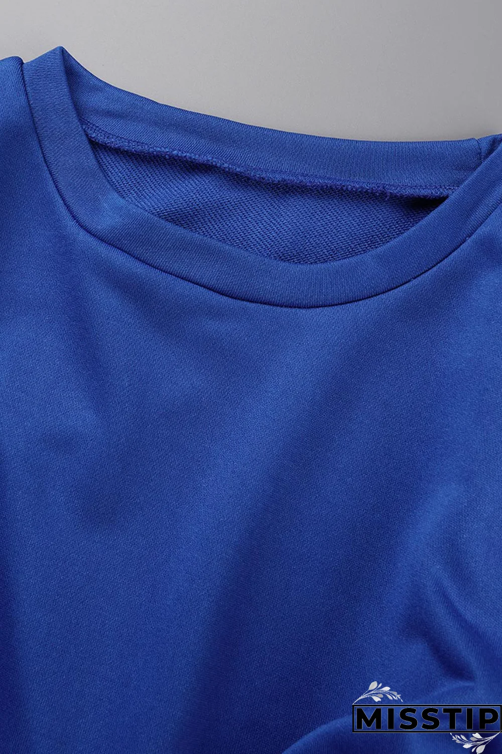 Yellow Street Solid Patchwork O Neck Long Sleeve Two Pieces