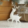 Blue Red White Velvet Elk Christmas Tree Hanging Decor